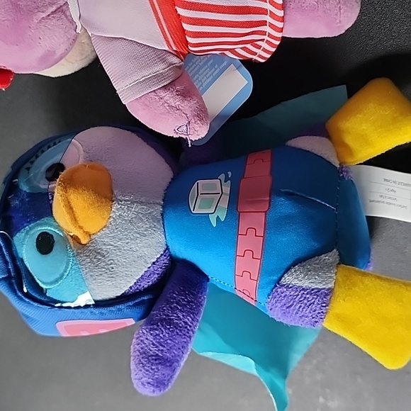 Disney Colorful‎ Penguin and Hippo Plush Toy Set - Picture 5 of 11